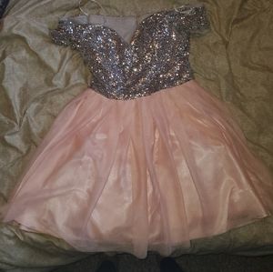 Pink sparkly dress